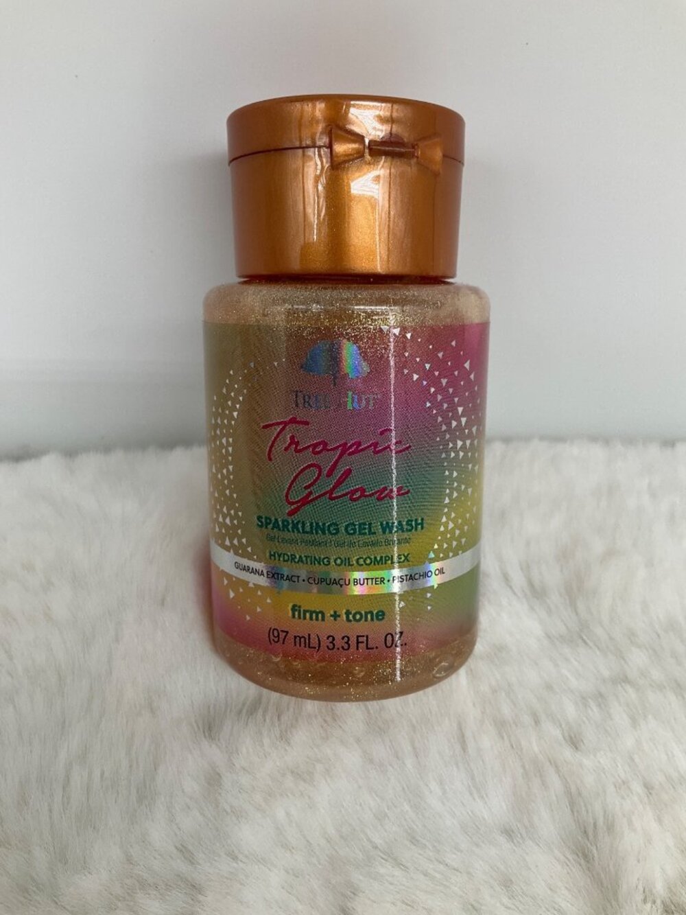 Tree Hut Tropic Glow Sparkling Gel Wash 3.3fl Oz NEW Hydrating Oil